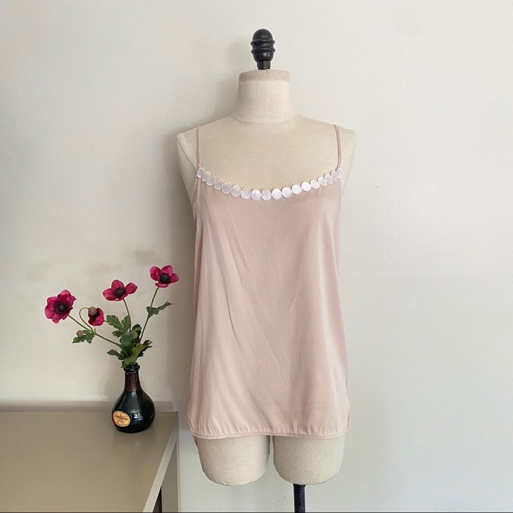 Stella McCartney Pink Stretch Silk Camisole Tank